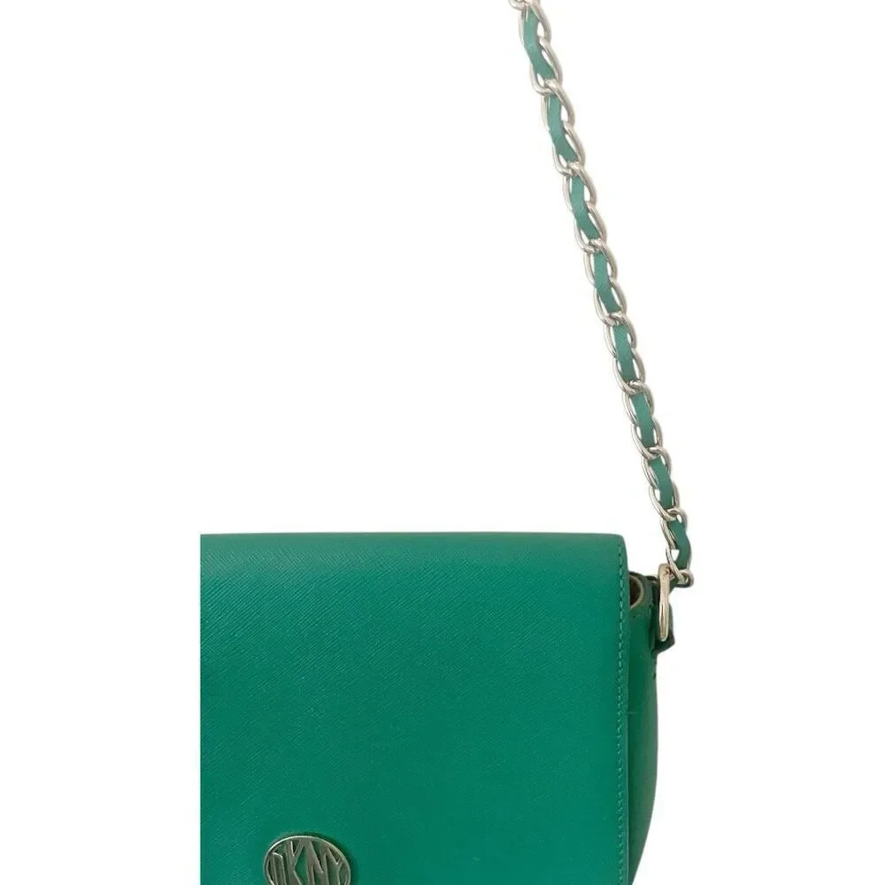 DKNY Bryant Park Green‎ Leather Crossbody Bag
